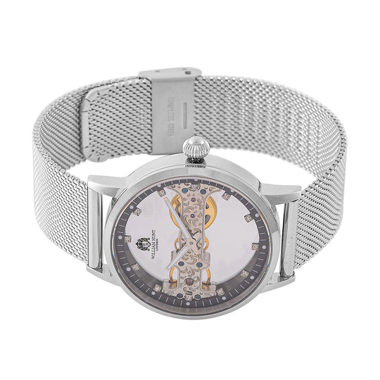 Weißer Kristall Uhren Reiner Edelstahl Standard