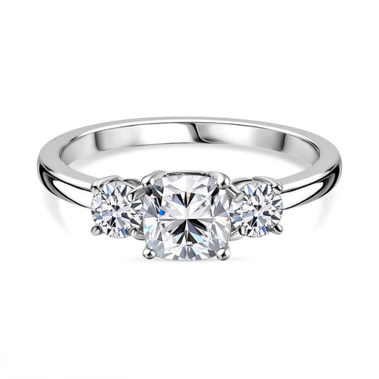 LUXURIANT DIAMOND Lab Grown Diamant VS-EF SGL zertifiziert Ring 950 Platin (Größe 17.00) ca. 1.50 ct