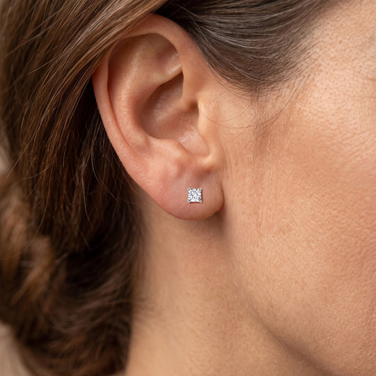 LUXURIANT SGL zertifizierte VS-EF Labor Diamant Solitär Ohrringe in 585 Gold - 1 ct.