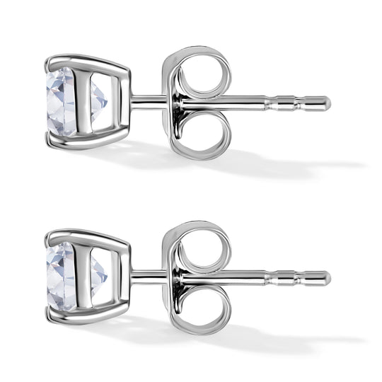 LUXURIANT SGL zertifizierte VS-EF Labor Diamant Solitär Ohrringe in 585 Gold - 1 ct.