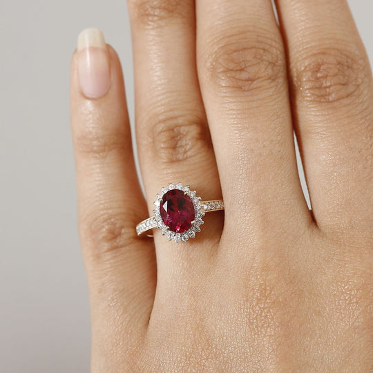AAA Lab Grown Bixbit, Lab Grown Diamant AGI zertifiziert Ring 417 Gold (Größe 17.00) ca. 2.81 ct