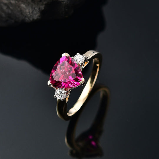 AAA Lab Grown Bixbit, Lab Grown Diamant AGI zertifiziert Ring 417 Gold (Größe 17.00) ca. 3.45 ct (3-9 Werktage Lieferzeit)
