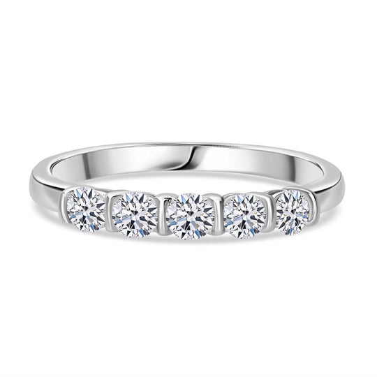 LUXURIANT DIAMOND - Lab Grown Diamant VS-EF SGL zertifiziert Ring 950 Platin (Größe 17.00) ca. 1.50 ct