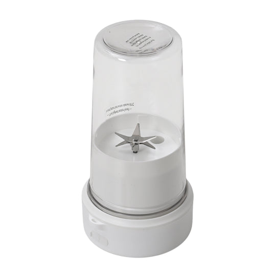 Tragbarer Entsafter mit Deckel und Trinkhalm, 350 ml, mit Edelstahlklinge und USB-Aufladung, 174x88 mm, Wiederaufladbar, Rosa