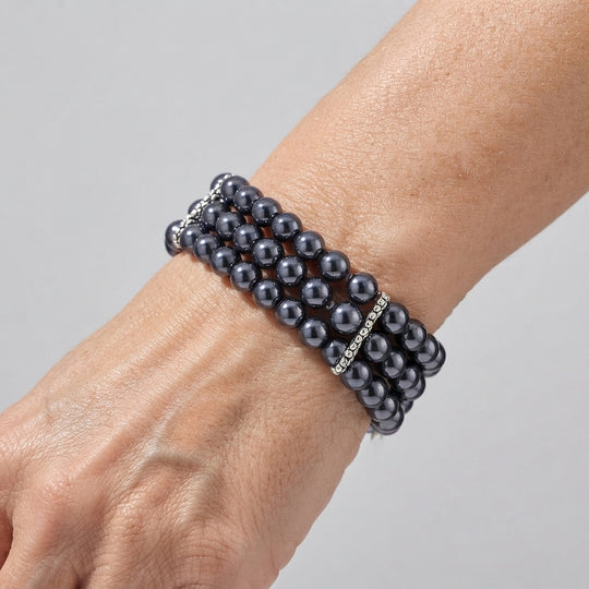 Terahertz Armband, flexibel, Reiner Edelstahl ca. 90,00 ct.