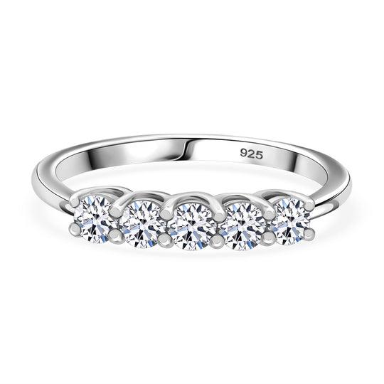 LUXURIANT DIAMOND - Lab Grown Diamant SI-GH SGL zertifiziert Ring 925 Silber rhodiniert (Größe 18.00) ca. 0.52 ct