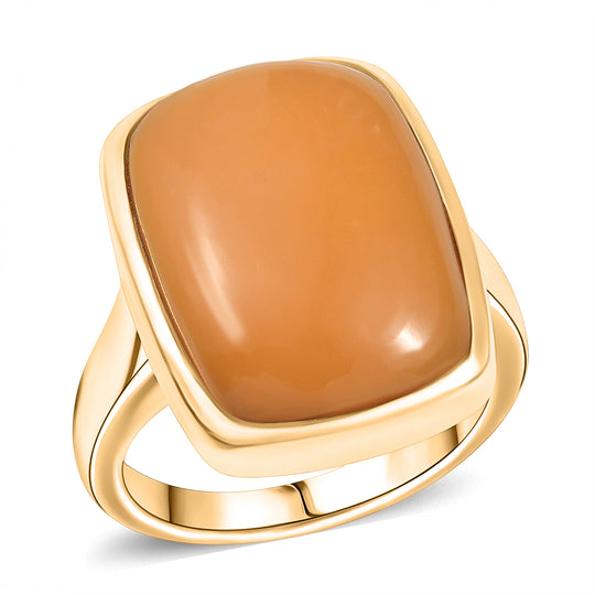 Oregon Karamell Opal Ring Messing (Größe 19.00) ca. 9,24 ct