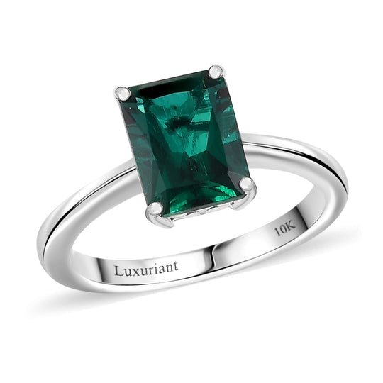 AAA Lab Grown Smaragd AGI zertifiziert Ring 417 Gold (Größe 18.00) ca. 2.50 ct