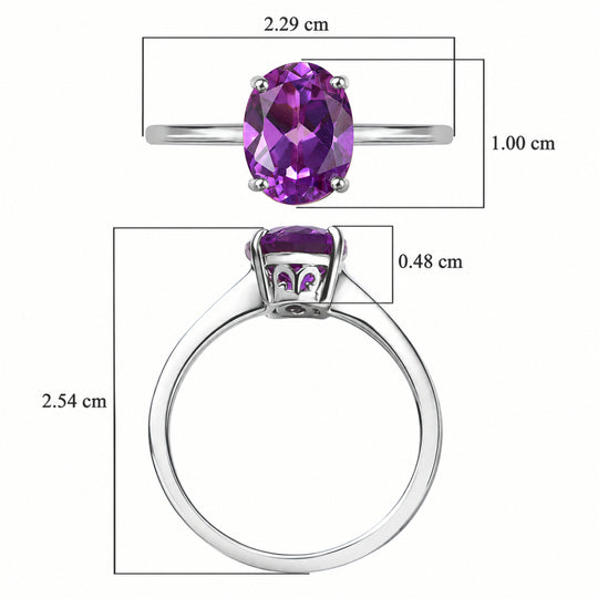 AAA Lab Grown Farbwechsel-Saphir AGI zertifiziert Ring 417 Gold (Größe 20.00) (10-15 Werktage Lieferzeit) ca. 2.50 ct