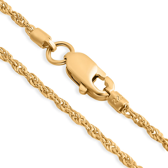 916 Gold Kordelkette ca. 50 cm ca. 1,37g