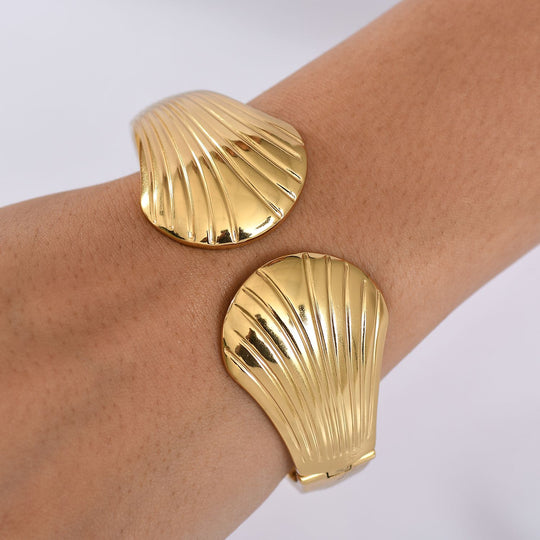 Ever True Bronzella Kollektion Statement Messing Armreif ca. 19 cm ca. 13,42g