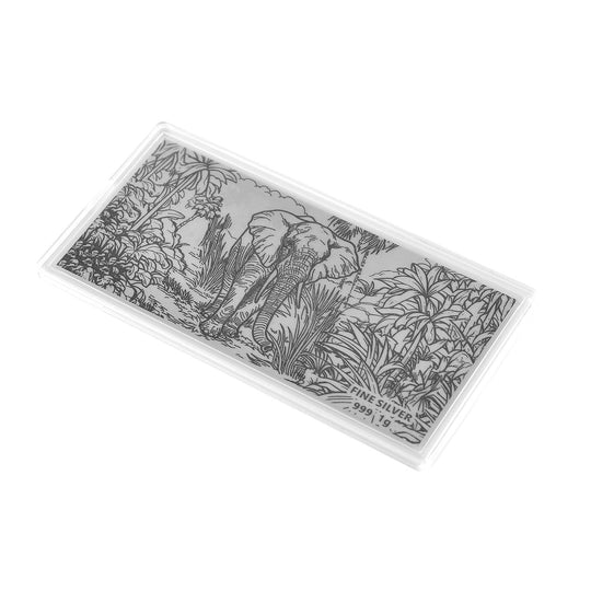 EXKLUSIVES GESCHENK - 999er Silberfolie mit Drachenmotiv, ca. 103x49 mm. ca. 1.00g