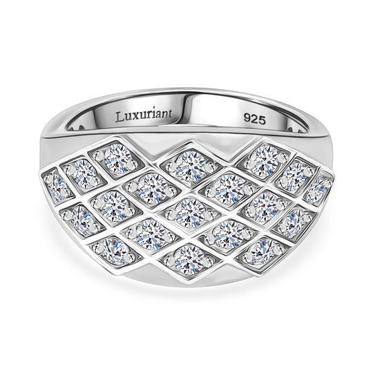 LUXURIANT DIAMOND - Lab Grown Diamant SI-GH Ring 925 Silber rhodiniert (Größe 18.00) ca. 1.00 ct