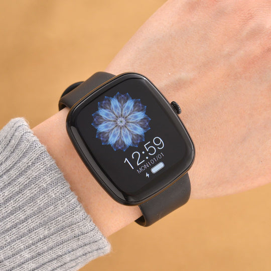 V510 4er set Smartwatch, 1x Smartwatch, 3x Wechselarmbänder, Wasserdichtes Gehäuse, Silikonband, Rosa