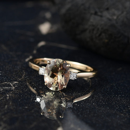 LUXORO AAA Turkizit, Weißer Diamant AGI zertifiziert Ring 585 Gold (Größe 17.00) ca. 2.10 ct
