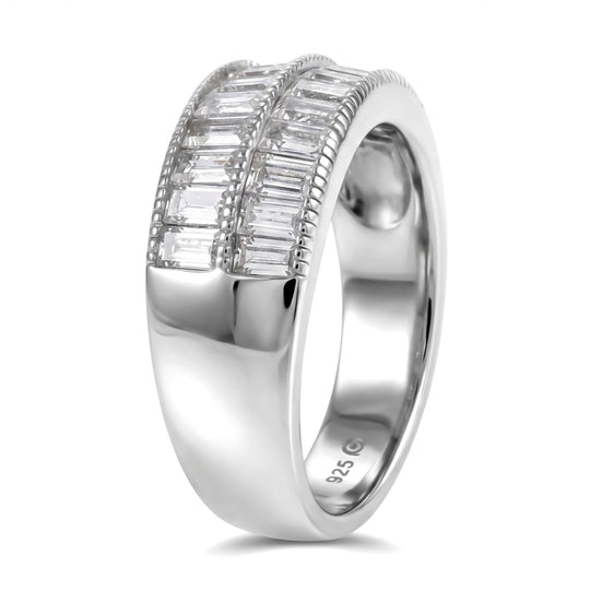 LUXURIANT DIAMOND - Lab Grown Diamant I1-GH Ring 925 Silber (Größe 20.00) ca. 1.50 ct