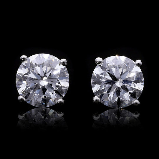 LUXURIANT DIAMOND - Lab Grown Diamant D-IF IGI zertifiziert Ohrringe 950 Platin ca. 2.00 ct