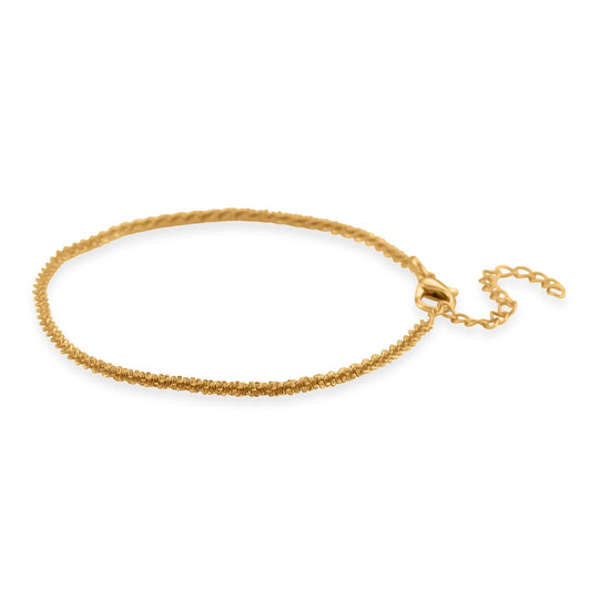 Funkel Armband, Messing Goldfarben ca. 19 cm