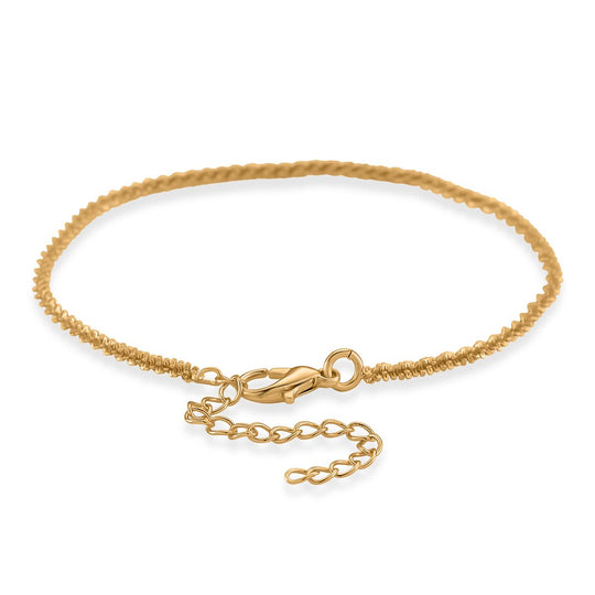 Funkel Armband, Messing Goldfarben ca. 19 cm