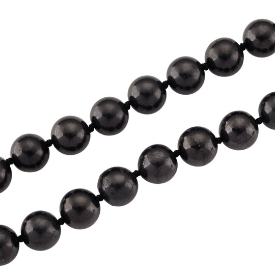 Shungit Kette ca. 76 cm, ca. 600.00 ct