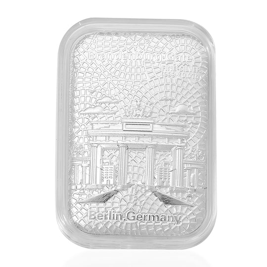 999er Silberfolie mit Lebensbaum-Motiv, 10mg, 2,6x4cm