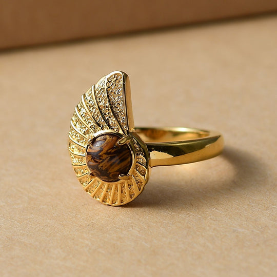 EVER TRUE - Skript Stein Ring Messing (Größe 19.00) ca. 0.90 ct