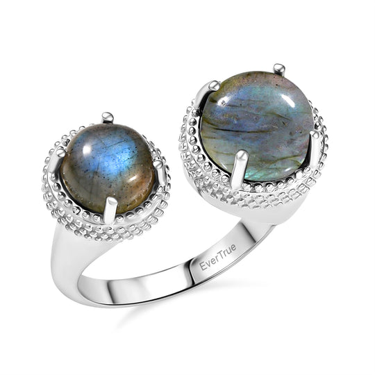 Labradorit Spinning-Ring Messing ca. 6.70 ct