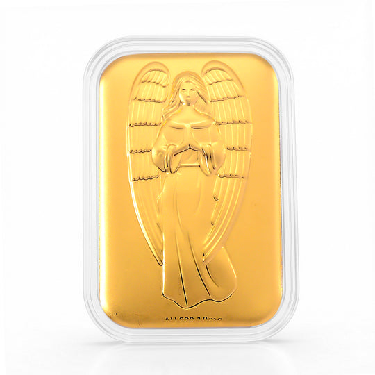 999er Goldbarren mit 7-Chakren-Motiv, ca. 3,95?g