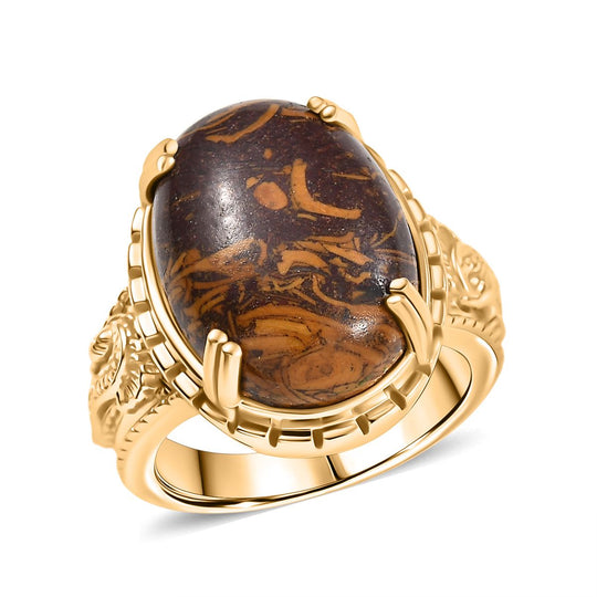 EVER TRUE - Skript Stein Ring Messing (Größe 19.00) ca. 11.35 ct