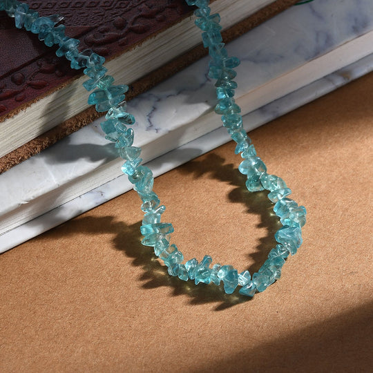 Betroka Blauer Apatit Kette 70 cm ca. 160.00 ct