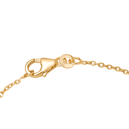 LUXURIANT DIAMOND - Lab Grown Diamant SI-GH Armband ca. 19 cm 925 Silber 750 Gelbgold vermeil ca. 0.15 ct