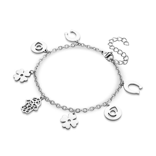 316L Edelstahl IP-Gelbbeschichtung Armband ca. 19 cm ca. 10,00g