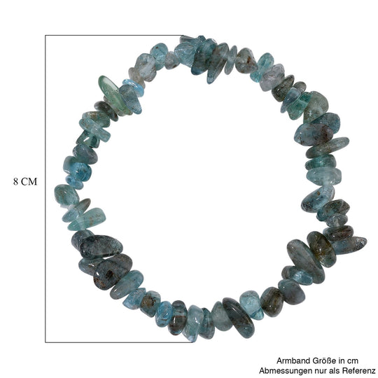 Grüner Apatit Armband, flexibel, ca. 85.00 ct