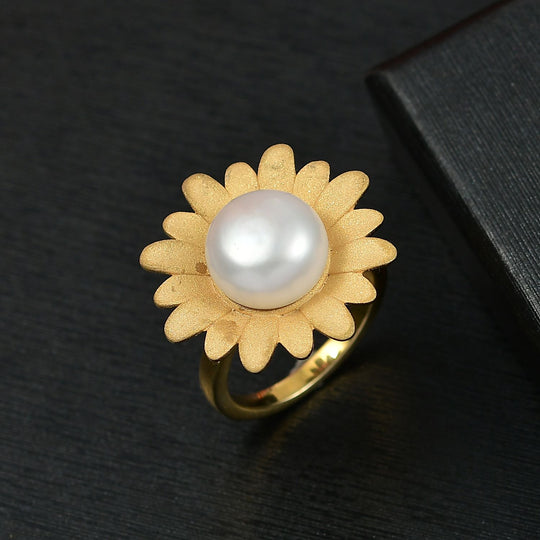 EVER TRUE Süßwasser Perle (10.5-11 mm) Ring Nickelfreies Messing 6.96 ct