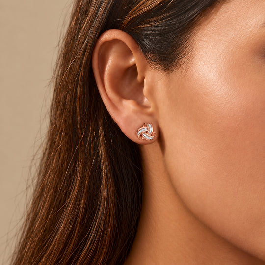 LUXURIANT DIAMOND - Lab Grown Diamant SI-GH SGL zertifiziert Ohrringe 925 Silber rhodiniert ca. 0,25 ct.
