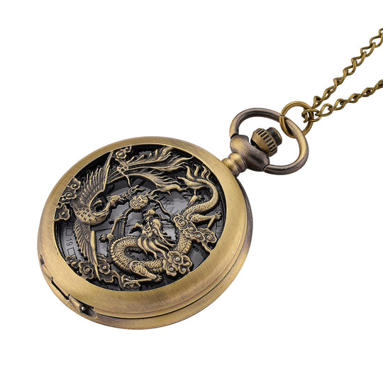 STRADA - Japanese Reines Eisen Antike Bronze Plattierung Uhren 91.4 cm ca. 45,00g