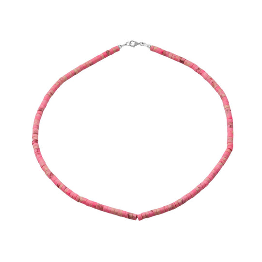 Blauer Howlit Halskette ca. 45 cm 925 Silber ca. 61.00 ct