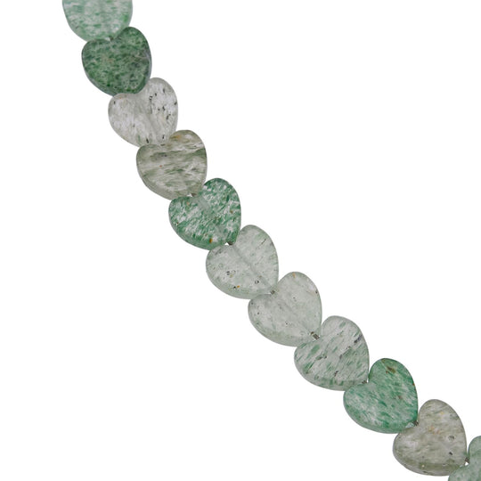 Grüner Quarz Halskette ca. 45 cm 925 Silber ca. 63.00 ct