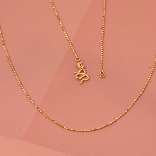 999 Gold Kugelkette ca. 50 cm ca. 3,36g
