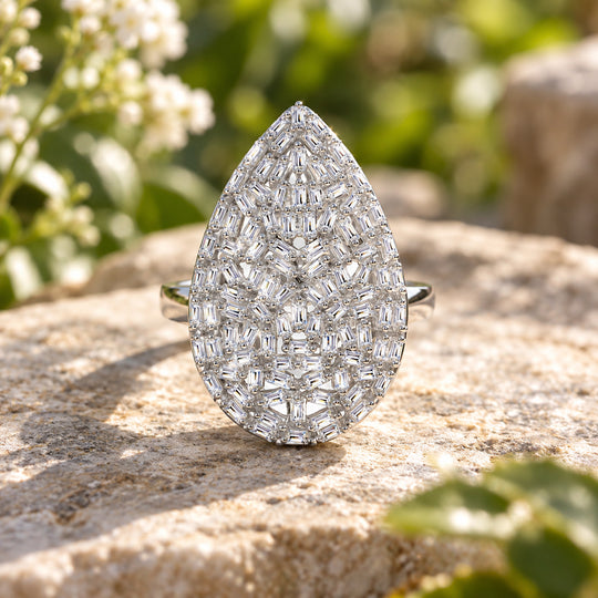 LUXURIANT SI-GH Labor Diamant Ring, 925 Silber rhodiniert -1,25 ct.
