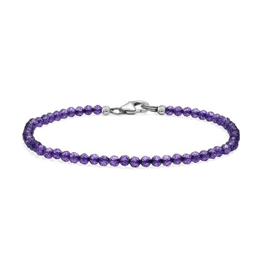 Labradorit Armband ca. 19 cm 925 Silber rhodiniert ca. 10.00 ct