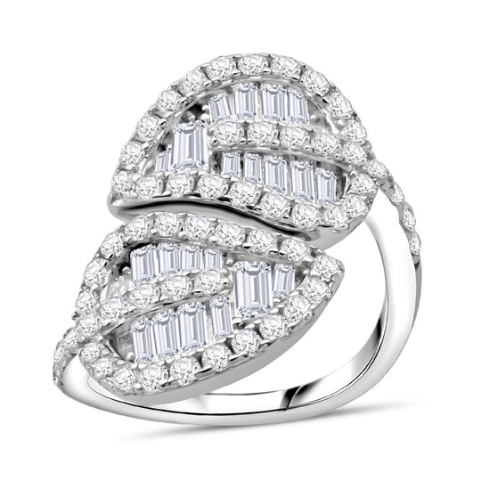 Lustro Stella Weißer Zirkonia Ring 925 Silber rhodiniert (Größe 20.00)