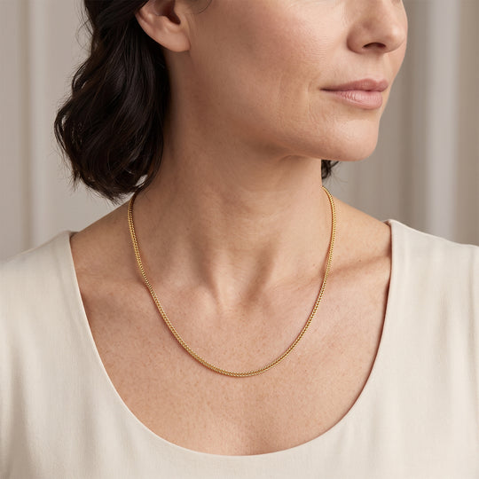 LUXORO 585 Gold Spiga Halskette ca. 50 cm ca. 1,93g