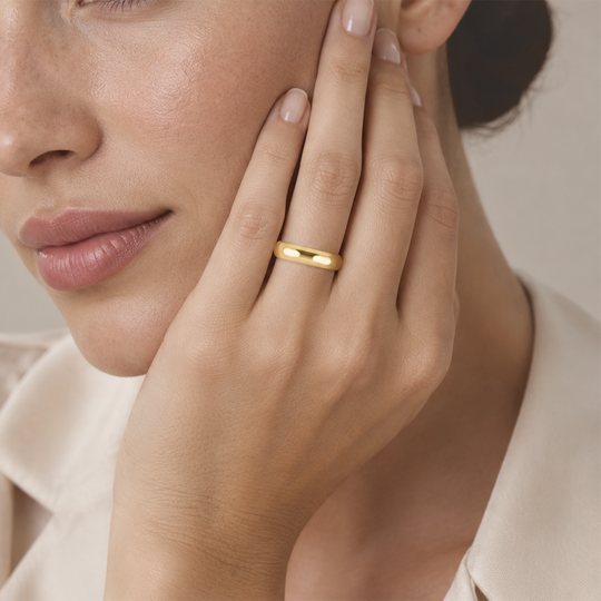 LUXORO 585 Gold Bandring - 1,02 Gramm