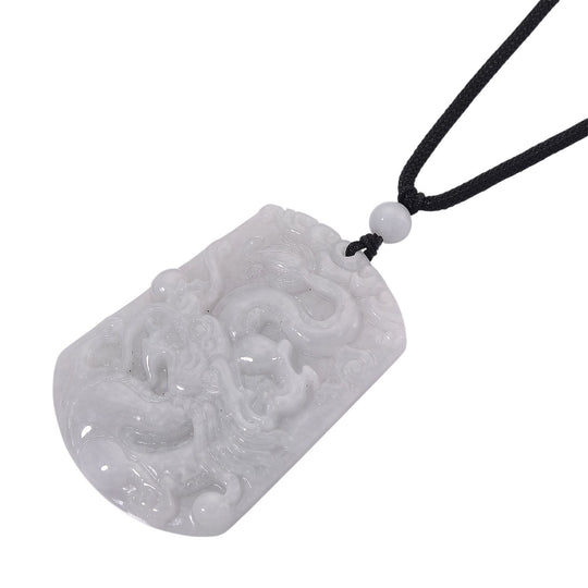 EXTREM SELTEN Natürliche Weiße Jade Anhänger mit Kette 50 cm ca. 115.00 ct