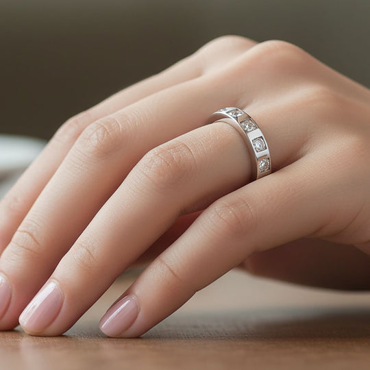 Lustro Stella Weißer Zirkonia Ring 925 Silber rhodiniert (Größe 19.00)