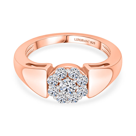 LUXURIANT SI-GH Labor Diamant Ring, 925 Silber rhodiniert - 0,50 ct.
