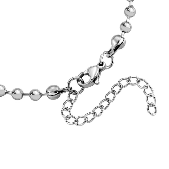 316L Edelstahl Kugel Armband ca. 20 cm ca. 3,00g