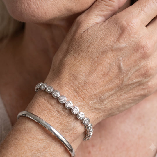 LUXURIANT DIAMOND - Lab Grown Diamant SI-GH Armband ca. 19 cm 925 Silber rhodiniert ca. 4.00 ct