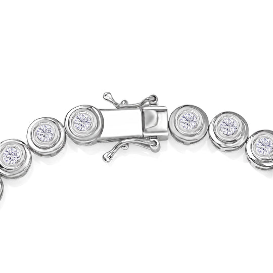 LUXURIANT DIAMOND - Lab Grown Diamant SI-GH Armband ca. 19 cm 925 Silber rhodiniert ca. 4.00 ct
